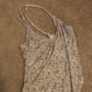 American Eagle floral body suit tank top
